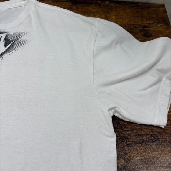 Quiksilver Mens Size L Graphic Tee T-Shirt Y2K Slim Fit White Surf Snowboard - Picture 12 of 13